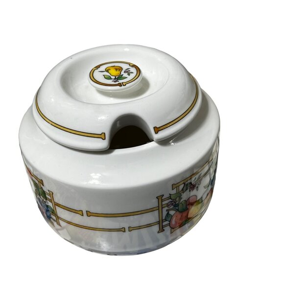 Villeroy & Boch Mon Jardin Depuis 1748 Sugar Bowl with Lid Replacement - Picture 3 of 3